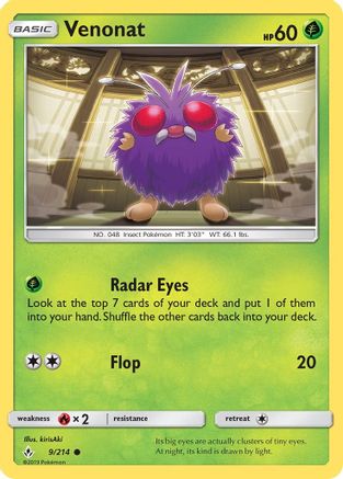 Venonat (9) (9) 009 SM Unbroken Bonds - Common