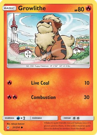 Growlithe 021 SM Unbroken Bonds - Common