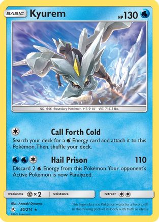 Kyurem 050 - Holofoil SM Unbroken Bonds - Holo Rare