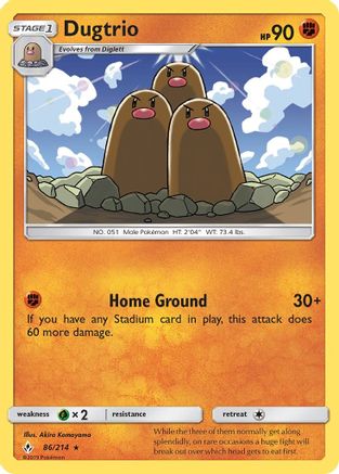 Dugtrio SM Unbroken Bonds - Rare