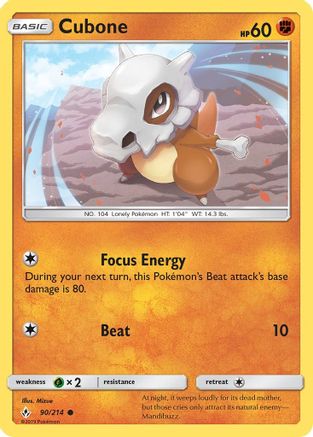 Cubone 090 SM Unbroken Bonds - Common