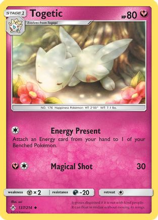 Togetic 137 SM Unbroken Bonds - Uncommon