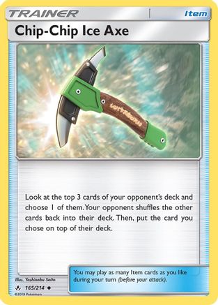 Chip-Chip Ice Axe - Reverse Holofoil SM Unbroken Bonds - Uncommon