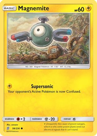 Magnemite 058 SM Unified Minds - Common