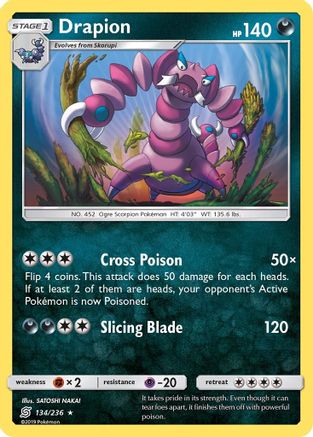 Drapion - Reverse Holofoil SM Unified Minds - Rare