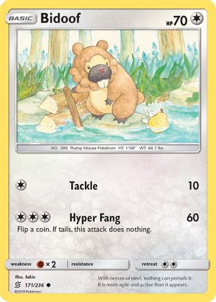 Bidoof 171 SM Unified Minds - Common