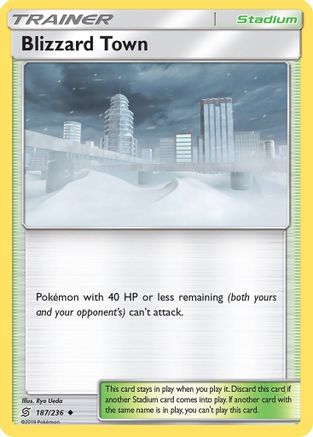 Blizzard Town - Reverse Holofoil SM Unified Minds - Uncommon