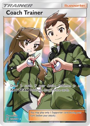 Coach Trainer (Full Art) - Holofoil SM Unified Minds - Ultra Rare