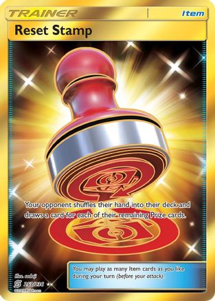 Reset Stamp (Secret) - Holofoil SM Unified Minds - Secret Rare