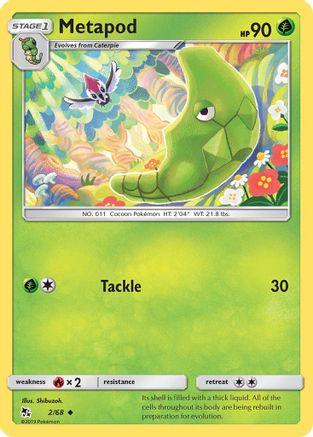 Metapod 002 Hidden Fates - Uncommon