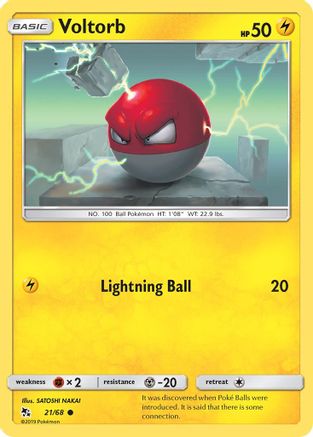 Voltorb 021 Hidden Fates - Common