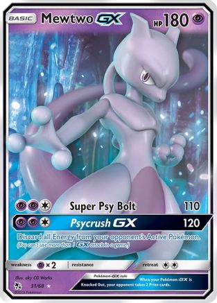 Mewtwo GX 031 - Holofoil Hidden Fates - Ultra Rare