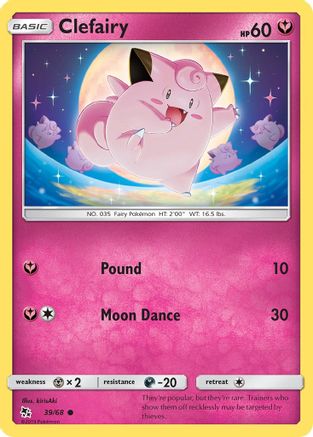 Clefairy (39) (39) 039 Hidden Fates - Common