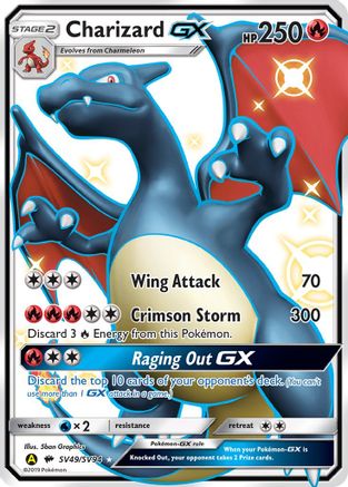 Charizard GX/SV94 - Holofoil Hidden Fates Shiny Vault - Shiny Holo Rare
