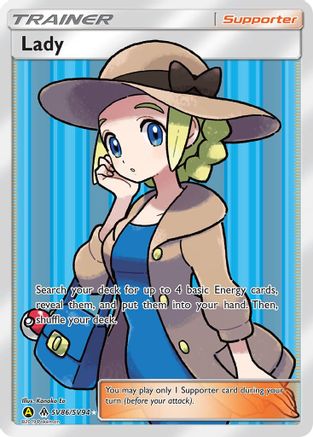 Lady/SV94 - Holofoil Hidden Fates Shiny Vault - Shiny Holo Rare