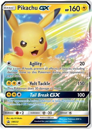 Pikachu GX SM232 - Holofoil SM Promos - Promo