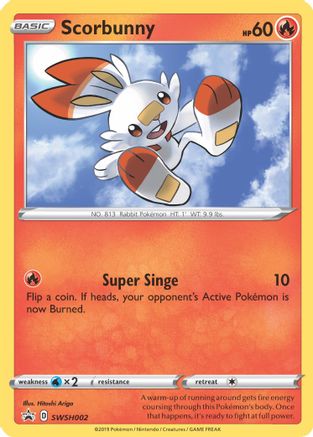 Scorbunny - SWSH002 - Holofoil SWSH Sword & Shield Promo Cards - Promo