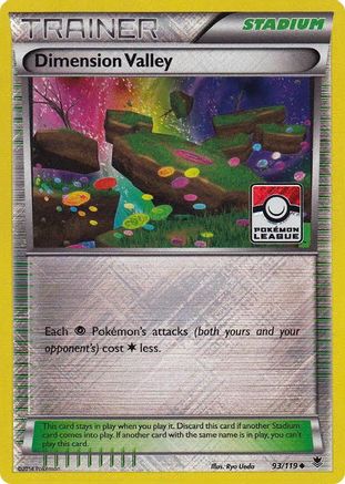 Dimension Valley - 93/119 (Pokemon League)/119 - Reverse Holofoil League & Championship Cards - Promo