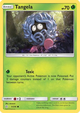 Tangela - Reverse Holofoil SM Cosmic Eclipse - Common