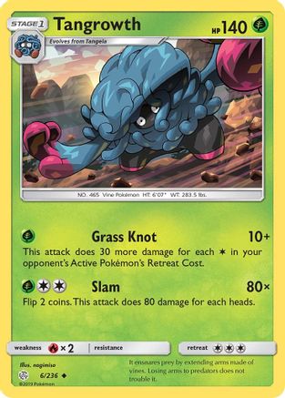 Tangrowth/236 - Reverse Holofoil SM Cosmic Eclipse - Uncommon