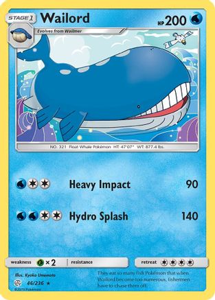 Wailord 046/236 SM Cosmic Eclipse - Rare