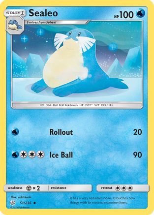 Sealeo - Reverse Holofoil SM Cosmic Eclipse - Uncommon