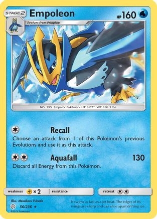 Empoleon 056 - Reverse Holofoil SM Cosmic Eclipse - Rare