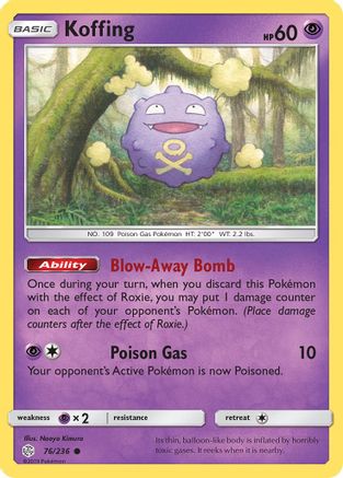 Koffing 076 SM Cosmic Eclipse - Common