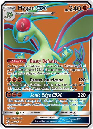 Flygon GX (Full Art)/236 - Holofoil SM Cosmic Eclipse - Ultra Rare