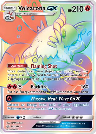 Volcarona GX (Secret) - Holofoil SM Cosmic Eclipse - Secret Rare