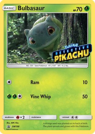 Bulbasaur - SM198 (Detective Pikachu Stamped) - Holofoil SM Promos - Promo