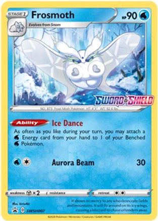Frosmoth - SWSH007 (Prerelease) - Holofoil SWSH Sword & Shield Promo Cards - Promo