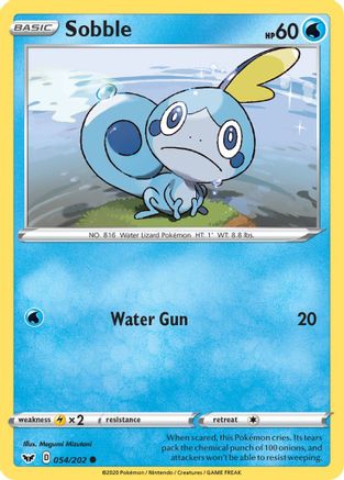 Sobble (054) (054) 054 - Reverse Holofoil SWSH01 Sword & Shield Base Set - Common