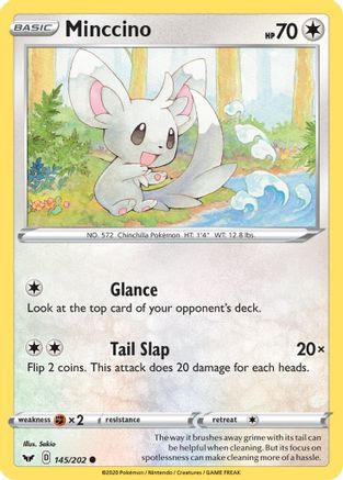 Minccino (145) (145) 145 SWSH01 Sword & Shield Base Set - Common