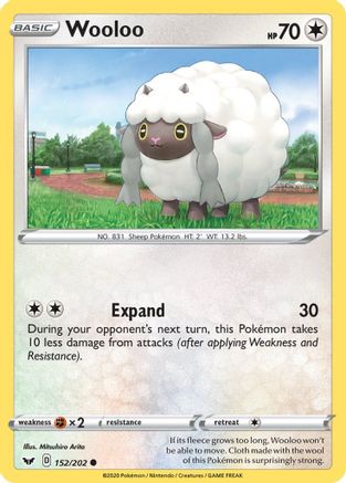 Wooloo (152) (152) 152 SWSH01 Sword & Shield Base Set - Common