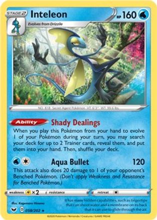 Inteleon 058/202 Deck Exclusives - Rare