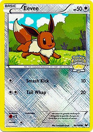 Eevee (City Championships) 084/108 - Reverse Holofoil League & Championship Cards - Promo