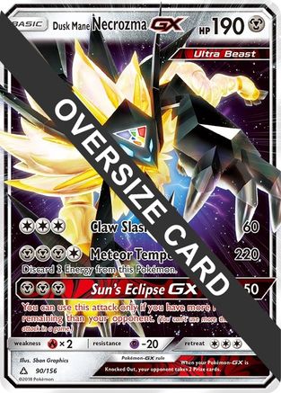 Dusk Mane Necrozma GX - 90/156/156 - Holofoil Jumbo Cards - Promo