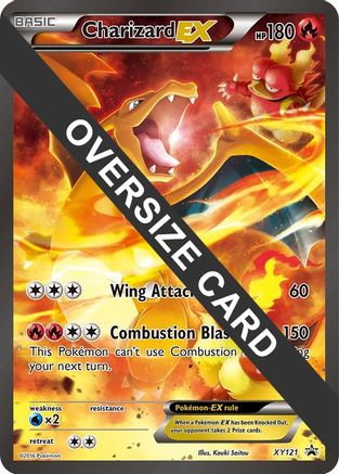Charizard EX - XY121 (XY Black Star Promos) - Holofoil Jumbo Cards - Promo