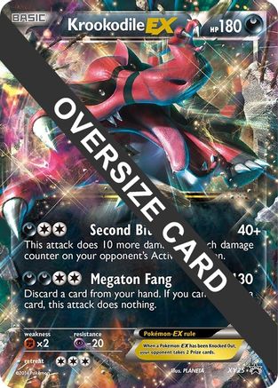 Krookodile EX - XY25 - Holofoil Jumbo Cards - Promo