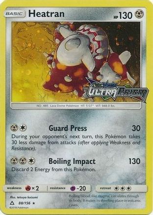 Heatran - 88/156 (Prerelease)/156 - Holofoil Alternate Art Promos - Promo