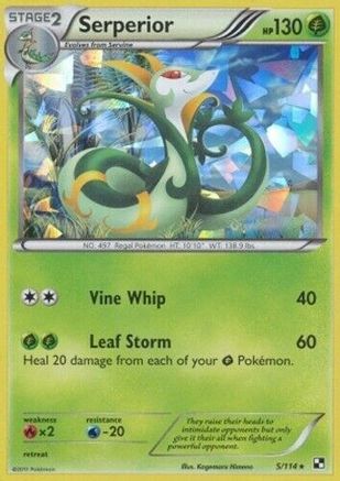 Serperior - 5/114 (Cracked Ice Holo)/114 - Holofoil Deck Exclusives - Holo Rare