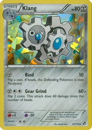 Klang - 75/114 (Cracked Ice Holo)/114 - Reverse Holofoil Blister Exclusives - Promo