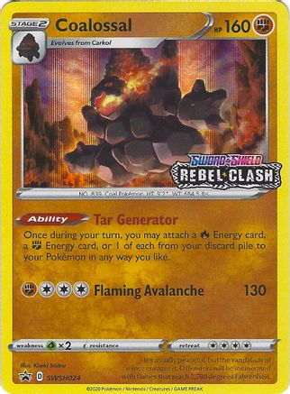 Coalossal - SWSH024 (Prerelease) - Holofoil SWSH Sword & Shield Promo Cards - Promo