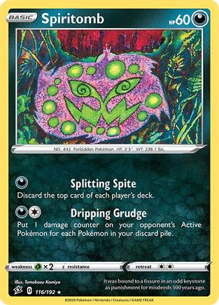 Spiritomb 116 SWSH02 Rebel Clash - Rare