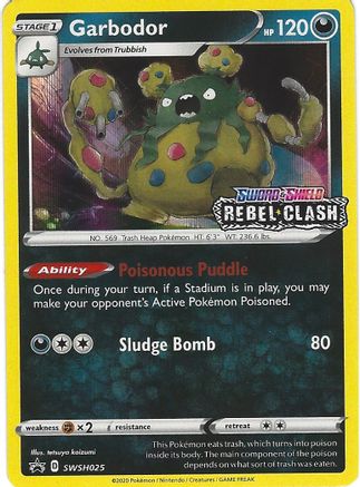 Garbodor - SWSH025 (Prerelease) - Holofoil SWSH Sword & Shield Promo Cards - Promo