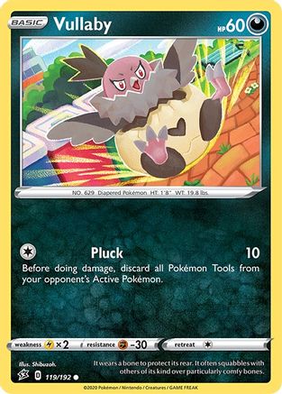 Vullaby 119 - Reverse Holofoil SWSH02 Rebel Clash - Common