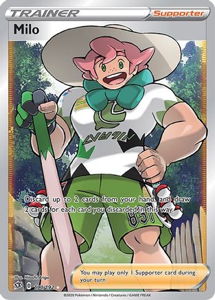 Milo (Full Art) 190 - Holofoil SWSH02 Rebel Clash - Ultra Rare