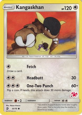 Kangaskhan - 55/70 (#4 Charizard Stamped)/70 Battle Academy - Promo