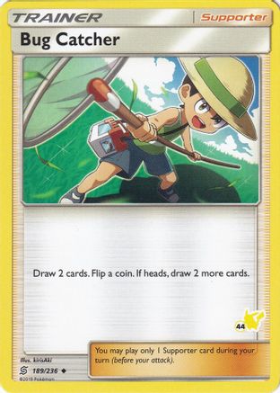 Bug Catcher - 189/236 (#44 Pikachu Stamped)/236 Battle Academy - Promo